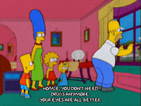 watching homer simpson GIF