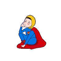Women Sad Face Sticker