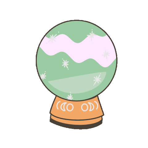 honestlyandie crystal ball fortune teller halloween vibes halloween aesthetic Sticker