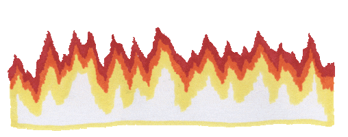 Fire Burn Sticker by Pol-Edouard