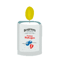 Day Of The Dead Candle Sticker by Seagrams Escapes Hard Seltzer