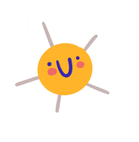 Happy Summer Sticker by Eledraws (Eleonore Bem)