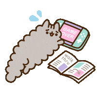 Playing Video Games Sticker by Pusheen