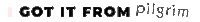 pilgrimclothing pilgrim clothing pilgrimclothing Sticker