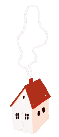 Tiny House Illustration Sticker