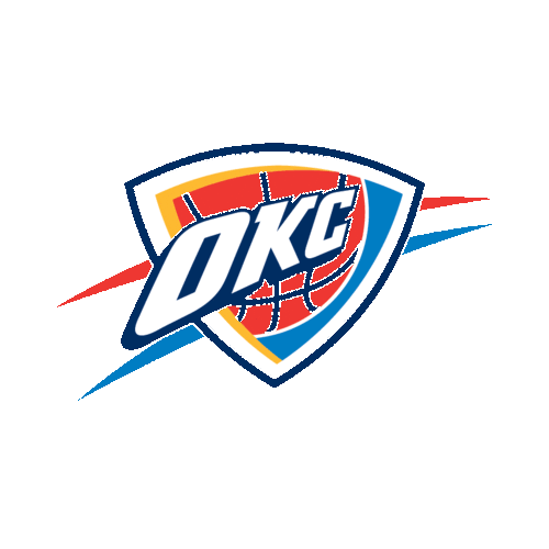 Oklahoma City Thunder Logo Sticker by NBA