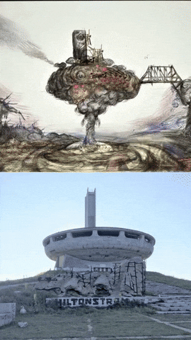 Turbine Walking Bread GIF by Alex Boya
