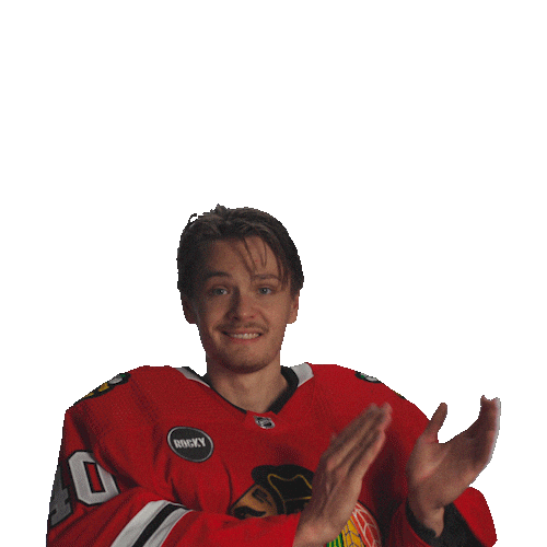 Ice Hockey Sport Sticker by NHLBlackhawks