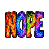 No Way Fire Sticker