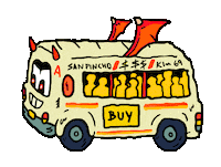 Animation Bus Sticker by Mr Tronch