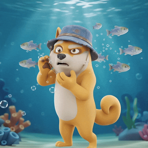 Shocked Coral Reef GIF by Doge Pound
