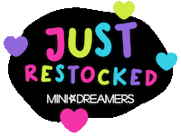 New In Stock Restocked Sticker by Mini Dreamers