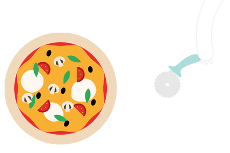 hungry pizza Sticker by Noodoll