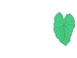 Hawaii Taro Sticker by Design Jord