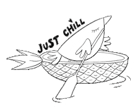 notanearlybird water chill bird relax Sticker