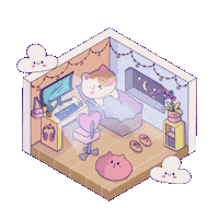 Gato Kawaii Sticker