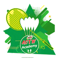 Badminton Raket Sticker by MILO Indonesia