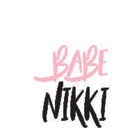 skinnbynikki beauty babe lashes brows Sticker