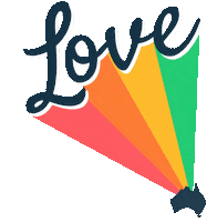 Rainbow Love Sticker by Easil