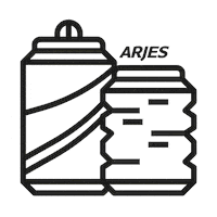 Aluminium Sticker by Arjes Recycling Innovation
