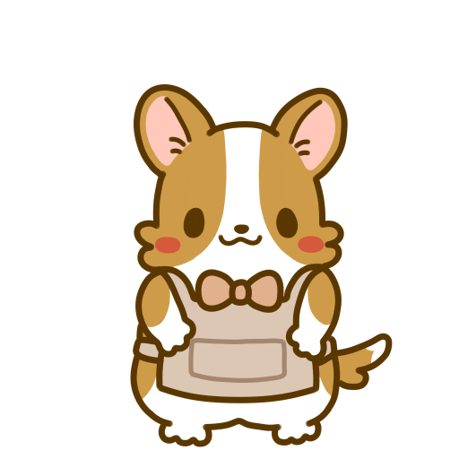 Welsh Corgi Thank You Sticker by Lazy Corgi