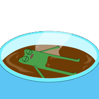 Floating Coffee Break Sticker by fwogs