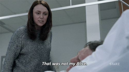 starz alice webster GIF by The Missing