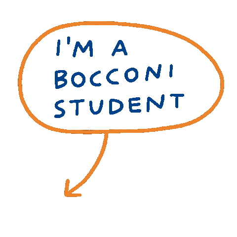 Student Im Sticker by Bocconi University