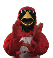 calverthallcollege clapping cardinals hall cardinal Sticker
