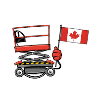 skyjackinc flag canada skyjack Sticker