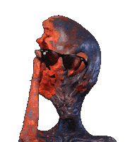 Extra Terrestrial Sunglasses Sticker by The Horror Section