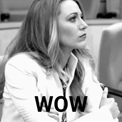 Surprise Wow GIF by Blake Lively Fan