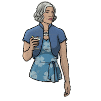 drunk oh my Sticker by Archer