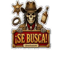 Skull Se Busca Sticker