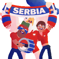 Serbia Qatar2022 Sticker by Manne Nilsson