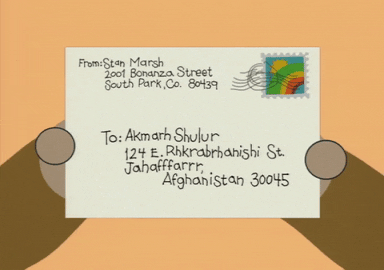 envelope GIF by South Park 
