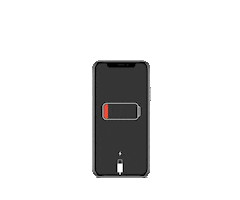 ChargedUp phone battery charge power up Sticker