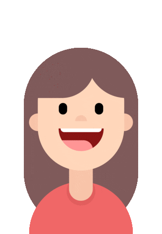 Girl Smiling Sticker