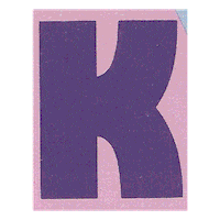 Typography K Sticker