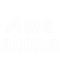 Awesome Awe Sticker by Demic