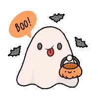 desenharmos halloween boo fantasma cuteghost Sticker