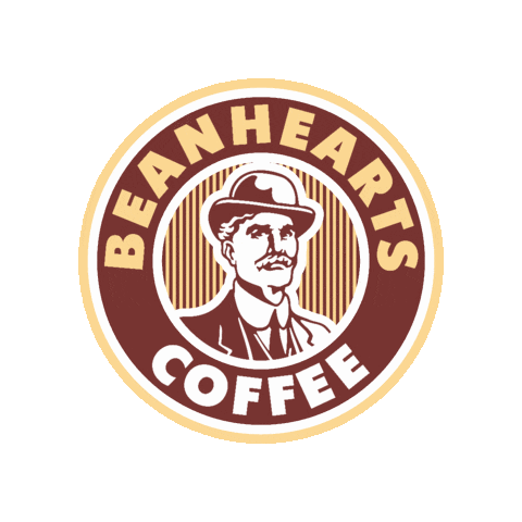 Beanhearts giphygifmaker coffee bean кофе Sticker