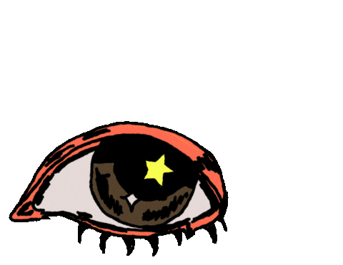 Star Eye Sticker by Emo Nite