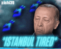 Tired Turkey GIF