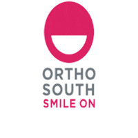 Orthosouth braces smile on ortho south Sticker