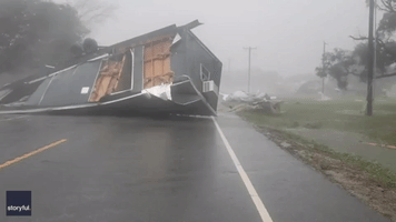 Debris From Hurricane Laura Set Loose During Delta Landfall in Louisiana