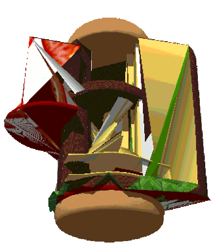 Rotating Art Design Sticker