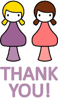 Girl Thank You Sticker