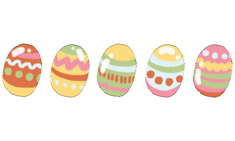 Easter Eggs Kids Sticker