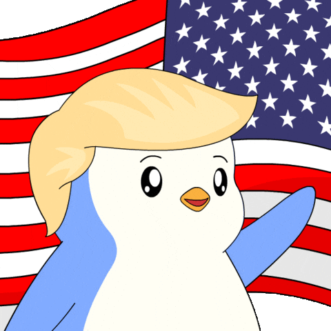 Donald Trump Crypto GIF by Pudgy Penguins